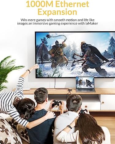 Transform Your Connectivity with the Ultimate 6 in 1 USB C Hub – 100 W Power Delivery, 4 K HDMI, Ethernet, and Dual USB 3.0 Ports for Unmatched Speed and Versatility – Perfect for Gamers, Professionals, and On-the-Go Users!