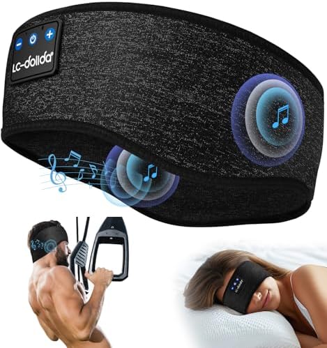 Ultimate Bluetooth Sleep Headband for Comfort and Relaxation – High-Fidelity Sound for Insomnia Relief, Yoga, and Travel – Breathable Fabric for Extended Wear – Perfect for Active Lifestyles and Meditation – Ideal Gift for Stress Relief and Enhanced Sleep Quality