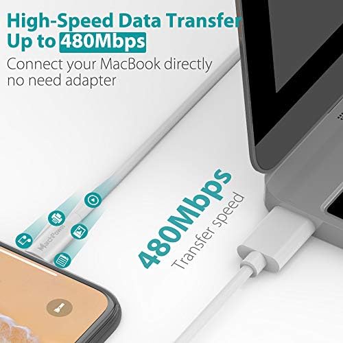 Marchpower MFi Certified USB C to Lightning Charging Cable – Premium Fast Charger for i Phone 14, 13, 12 Pro Max, Mini, 11, X, XS, XR, 8 Plus – Durable Nylon Braided Design in Elegant Gold – Available in 3, 6, 10 ft Lengths for Ultimate Convenience and Style