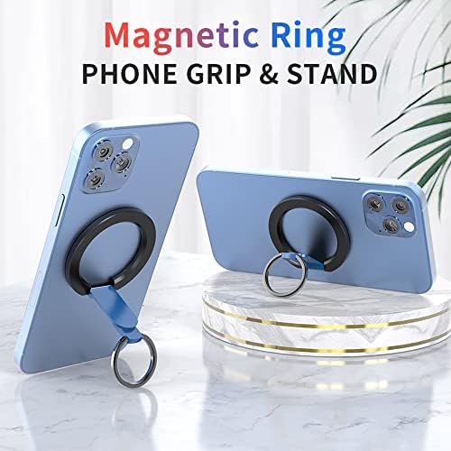 Magnetic 2-in-1 Phone Grip & Kickstand – Rapid X Snapo for i Phone 12-15 Series – Lightweight Aluminum Holder with 360° Flexibility and Enhanced Compatibility – Perfect for Hands-Free Viewing in Multiple Colors