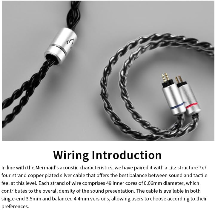 Premium Audiophile Wired Earbuds – Keephifi Mermaid In-Ear Monitors Featuring 10 mm Dynamic Drivers and 5-Axis CNC Aluminum Alloy Cavity for Superior Acoustic Performance – Universal 3.5 mm Jack Compatibility for Enhanced Versatility and Comfort