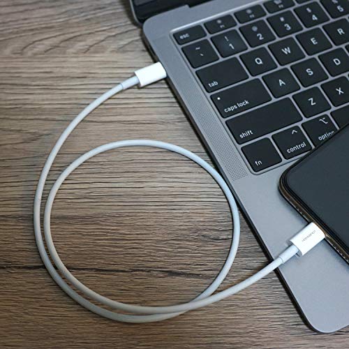 Home Spot 24-Inch USB Type C to Lightning Cable 2-Pack – MFi Certified Fast Charging Solution for i Phone and i Pad Models with Power Delivery, Durable Design, and Enhanced Compatibility for Efficient Charging and Data Transfer