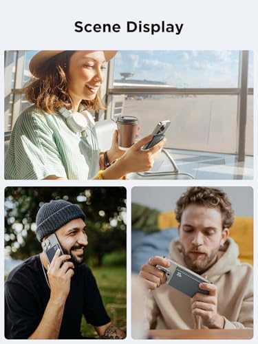 Ultra-Slim Aioneus Mag Safe Portable Charger – 5000 m Ah Magnetic Power Bank for i Phone 16/15/14/13 & Samsung S23/S24/S25 – 20 W Maximum Fast Charging, Enhanced Grip with 2-in-1 Cable for Wireless & Wired Needs – Perfect Travel Companion with Overheat Protection & Compact Design