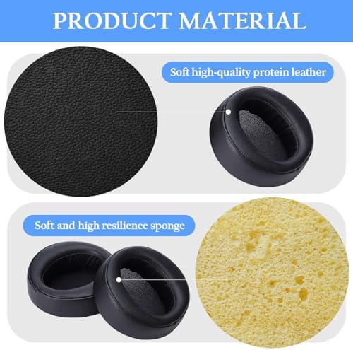 Transform Your Sony Headphones with Premium Sweatproof Earpads – Quick Fit Replacement Cushions Featuring Breathable Mesh & Advanced Isolation Foam for Ultimate Comfort and Sound Quality in Gaming & Music (Stylish Blue)