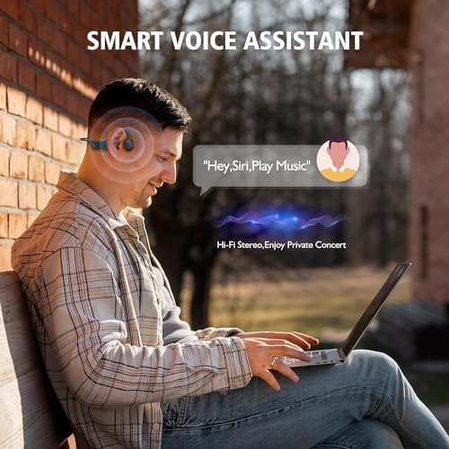 Innovative Waterproof Bone Conduction Headphones with 32 GB MP3 Player – Bluetooth 5.3 Wireless Earbuds for Swimming, Running, and Outdoor Activities with Built-in Microphone for Seamless Hands-Free Communication