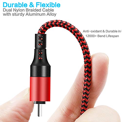 Versatile 6-in-1 Multi Charging Cable Set (3 Pack, 4 ft) – USB A/C to USB C, Micro USB, and i-P Connector for Fast Charging Multiple Devices – Ideal for Smartphones, Tablets, and Gaming Consoles – Enhanced Compatibility for Everyday Use