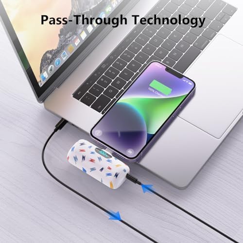 Compact Pink Portable Charger for i Phone – 5000 m Ah PD Fast Charging Power Bank, Lightweight Mini Battery Pack Compatible with i Phone 14/14 Pro Max/13/13 Pro/12 Pro/11/XS/XR/X/8/7/6 – Stylish and Versatile Backup Solution for On-the-Go Power