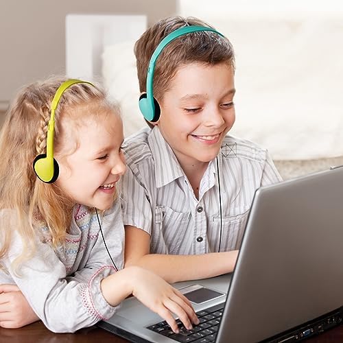 Bulk 30-Pack Student Headphones for Classrooms – Lightweight, Durable Earphones with Enhanced Audio Quality, Perfect for Educational Engagement and Group Learning Activities, Ideal for Kids and Young Learners