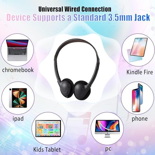 Vibrant 20-Pack Adjustable Classroom Headphones – Premium Wired Earphones for Enhanced Learning Engagement | Ideal for Schools, Libraries & Home Use | Durable, Comfortable Fit in a Colorful Variety for All Ages