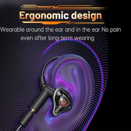 Elevate Your Gaming Experience with Dual Driver Wired Earbuds – Noise-Cancelling Type C Headphones with Built-In Mic for Crystal Clear Audio – Perfect for Mobile, Tablet, and Laptop Gaming – Immerse Yourself in Superior Sound Quality and Stay Connected During Intense Sessions