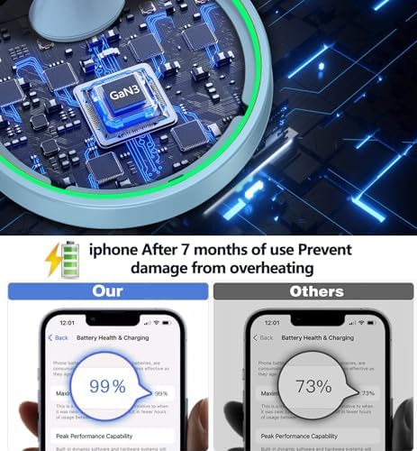 Efficient Magnetic Wireless Charging Stand – 15 W Fast Mag Safe Charger for i Phone 16 Series & Earlier, Sleep-Friendly Indicator Light, Sleek Design, Enhanced Compatibility & Quick Charge for Air Pods – Ultimate Cordless Convenience