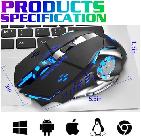Urban X Tri-Mode Bluetooth Mouse – Ergonomic Rechargeable Wireless Mouse with Silent Clicks, Adjustable DPI & Multi-Device Compatibility for Seamless Productivity in Silver Green