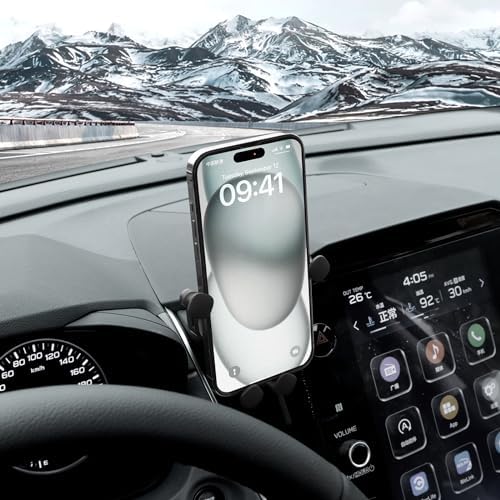 KUNGKIC Premium Rotating Smartphone Mount for 2023-2025 Subaru Crosstrek | Universal Car Cradle for 3.5-5.5 Inch Devices | Stylish Aluminum Design for Enhanced Interior | Hands-Free Navigation and Calls Made Easy | Quick Installation with Superior Grip Stability