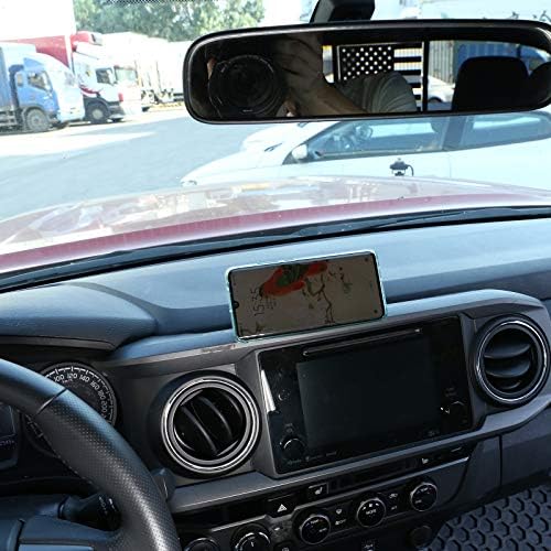 Magnetic Suction Car Phone Mount for Tacoma 2016-2022 – Hands-Free Dashboard & Vent Holder with Retractable Stand for Ultimate Accessibility and Safety in Black – Perfect Fit for Navigation and Calls