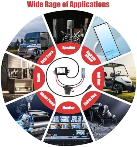 Rugged IP67 Waterproof USB Charging Hub – High-Efficiency DC-DC Converter for Trucks, Off-Grid Solar Systems, and Marine Use – 10-90 V to 5 V 3 A (15 W) Power Supply for Extreme Conditions – Durable, Dustproof, and Shock-Resistant for Reliable Charging Anytime, Anywhere