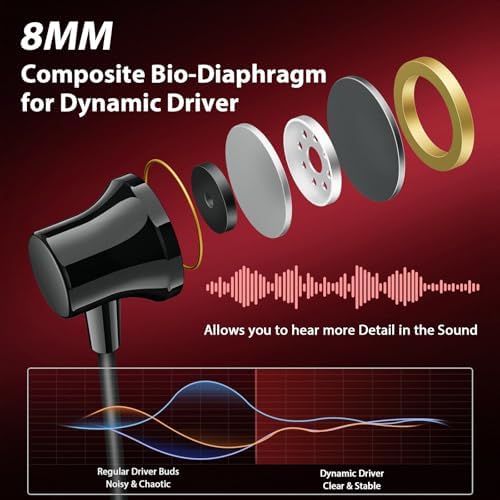 Jiunai USB-C Wired Earbuds: Superior Noise-Isolating In-Ear Headphones for i Phone 16, Samsung Galaxy, and More | Ergonomic Design with Magnetic Connector | Customizable Fit with Multiple Ear Tips (S, M, L) | Built-in Microphone for Clear Hands-Free Calls | Perfect for Music, Gaming, and Daily Use