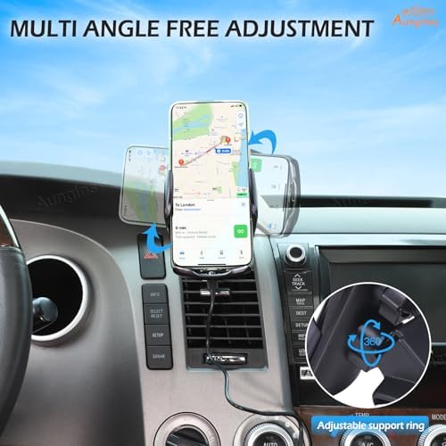 Transform Your Driving Experience with the Ultimate Car Phone Mount for Toyota Tundra & Sequoia (2007-2013) – Secure Dash Clip Holder for All Smartphones, Enhanced Stability & 360-Degree Rotation for Safe Navigation, Effortless Installation, and Sleek Design for Modern Interiors – Elevate Functionality and Safety on Every Drive