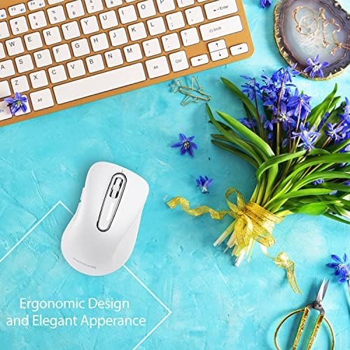 Upgrade Your Workflow with the Memzuoix 2.4 G Wireless Mouse – Ergonomic and Portable 1400 DPI USB Mouse for Laptop, PC & Desktop | 5 Customizable Buttons for Ultimate Control | Ideal for Professionals and Casual Users Alike