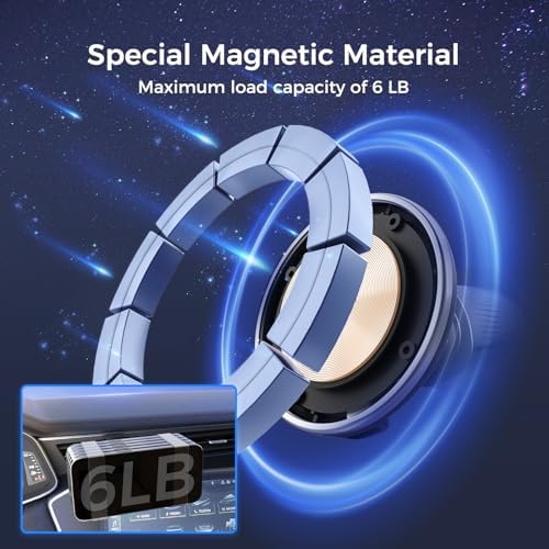 Mag Safe Car Vent Charger: Ultra-Fast Magnetic Mount for i Phone 16/15/14/13 Pro Max & Samsung S24 Series – Secure, Adjustable Holder for Effortless Navigation & Charging Convenience