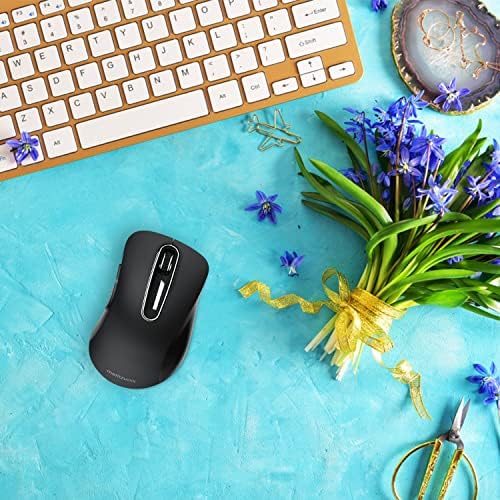 Upgrade Your Workflow with the Memzuoix 2.4 G Wireless Mouse – Ergonomic and Portable 1400 DPI USB Mouse for Laptop, PC & Desktop | 5 Customizable Buttons for Ultimate Control | Ideal for Professionals and Casual Users Alike