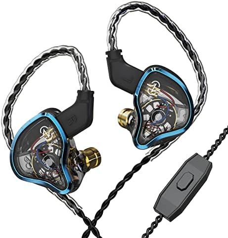CCZ Warrior Professional In-Ear Monitor Earbuds – Wired Stage Headphones with 3 BA & 1 DD Drivers for Musicians, Singers, and Gamers – Exceptional Clarity, Deep Bass, and Ergonomic Comfort for Live Performance & Studio Use – Enhanced Device Compatibility and Durable Design