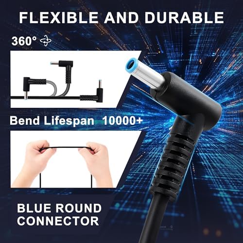 65 W Compact USB-C Charger for HP Laptops – Rapid Power Delivery with Intelligent Safety Features – Lightweight Travel Adapter for HP Envy, Elitebook, Spectre x360, and More – Versatile Output Options (5 V-20 V) for Maximum Efficiency – Reliable Over-Current, Over-Voltage & Short Circuit Protection – Ideal for On-the-Go Professionals and Students – Durable Design Ensures Long-Lasting Performance – Effortless Compatibility with Multiple HP Models Including Probook, Chromebook, and Zbook Firefly – Your Essential Companion for Seamless Connectivity and Productivity – Backed by Comprehensive After-Sales Support for Worry-Free Experience