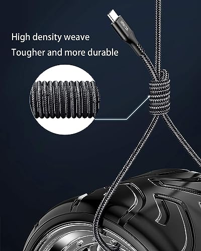 15 FT USB-C to USB-C Charging Cable (2 Pack, 60 W) – High-Speed Data Transfer & Power Delivery for i Phone 15 Pro, Samsung Galaxy S23/S22, Google Pixel 6 Pro, and More – Ultimate Compatibility & Durability for On-the-Go Charging Solutions