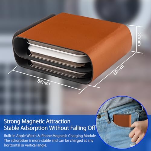 Ultimate 3-in-1 Foldable Magnetic Wireless Charging Station for i Phone, Air Pods, and Apple Watch – Fast, Portable Travel Charger for i Phone 16/15/14/13/12 Series, Air Pods 2/3/Pro, i Watch Ultra/8/7/SE/6/5/4/3/2 – Sleek Design for Effortless Charging Anywhere