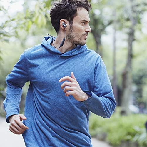 Audio-Technica ATH-SPORT90 BTBK Sonic Sport Wireless Earbuds – Premium Bluetooth In-Ear Headphones for Active Lifestyles with Enhanced Durability and Comfort