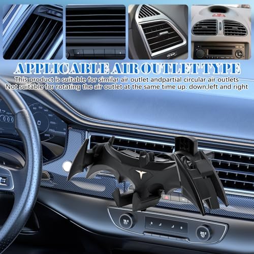 Revolutionary Bat Wings Car Phone Holder – Universal Air Vent Mount with Mechanical Wings for Ultimate Smartphone Stability and Safety While Driving