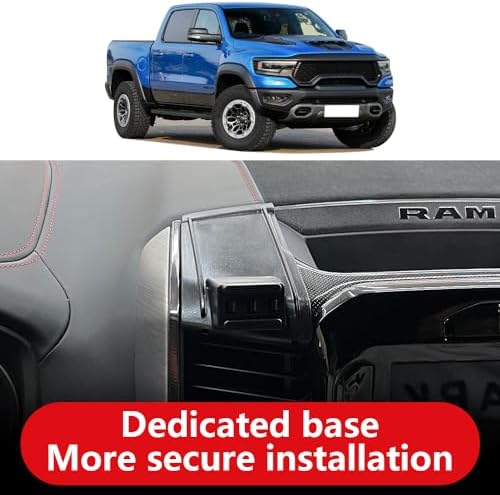 Dodge Ram 1500 & 2500 Premium Car Phone Holder (2019-2025) – Secure Touchscreen Mount for 5 & 8.4 Inch Displays – Enhance Driving Safety with Adjustable Viewing Angles – Durable Mobile Cradle for Effortless Navigation and Hands-Free Use