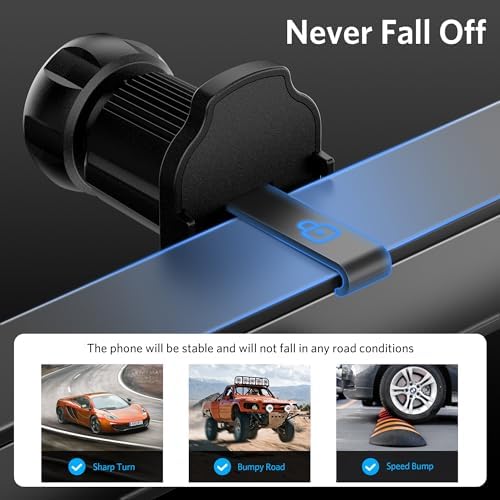 BESTEK 15 W Fast Wireless Car Charger with Auto-Clamping Phone Holder – Premium QC3.0 Air Vent Mount for i Phone 15/14/13/12/X/8, Samsung, LG, and Google Devices – Effortless Charging and Secure Fit for Every Drive