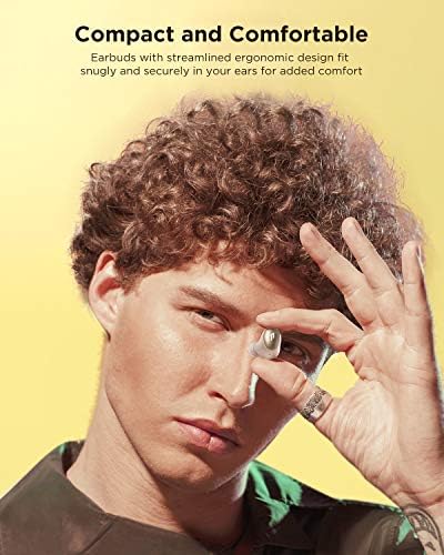 1 MORE Colorbuds Bluetooth 5.0 Wireless Earbuds with Fast Charging – 22 Hour Playtime, IPX5 Waterproof, CVC 8.0 Dual Mic Noise Cancellation, Auto Play/Pause – Perfect for Work, Home, Office, and Sports