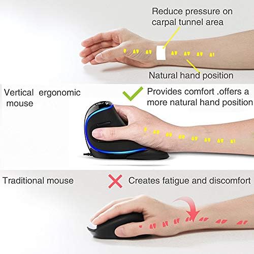 Elevate Your Comfort and Efficiency with the J-Tech Digital Wireless Ergonomic Mouse – Dual Mode Bluetooth & USB Connectivity, Rechargeable, Adjustable DPI Up to 3200 for Laptops, Desktops, PCs, and Macs – Sleek White Design for Modern Workspaces