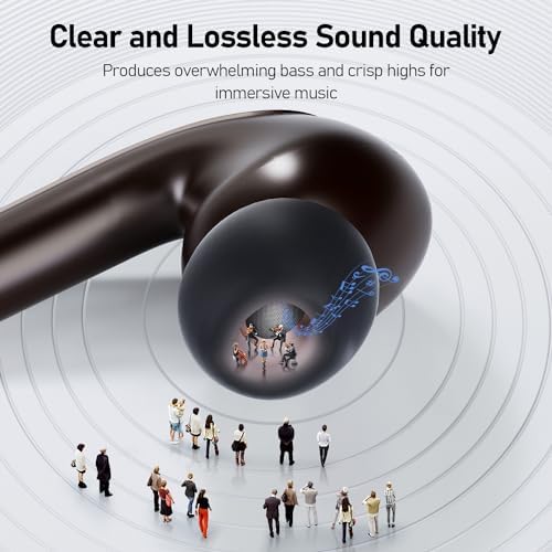 Premium Wireless Earbuds with Bluetooth 5.3 – Deep Bass Stereo Sound & IP67 Waterproof for Ultimate Durability – True Wireless Design with LED Power Display Charging Case – Perfect for Sports, Workouts, and Leisure Listening – Enhanced Compatibility & Clear Calls with Built-in Microphone – Elevate Your Audio Experience with CALCINI