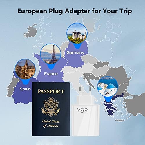 Ultimate European USB C Charger 6.6 A Duo Pack – High-Speed 20 W PD & QC 3.0 Fast Charging Multi-Port Adapter with 2 USB-C and 3 USB-A Ports, Perfect for i Phone 16/15/14/13/12/11 Pro Max, XS, XR, X, SE, 8 Plus & Samsung Devices – Travel-Friendly Plug-in Solution for Efficient Power Delivery and Enhanced Device Compatibility