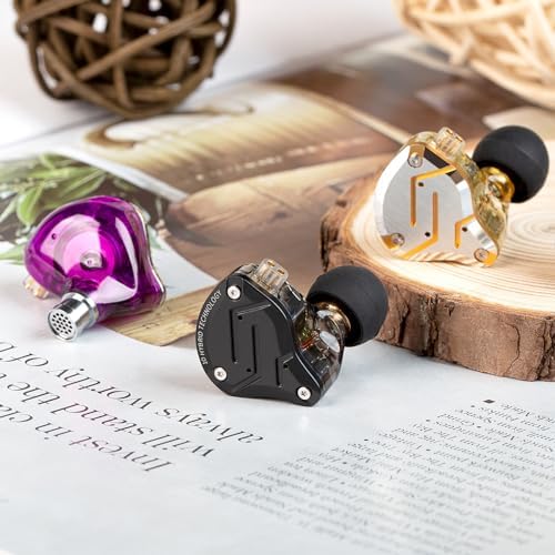 Ultimate KZ ZS10 PRO Gaming Earbuds – Premium 4 BA + 1 DD In-Ear Monitors with Detachable Cable for Unmatched Sound Quality – Wired Headphones with Built-in Microphone for Gamers and Music Enthusiasts – Ergonomically Designed for Maximum Comfort and Versatile Device Compatibility