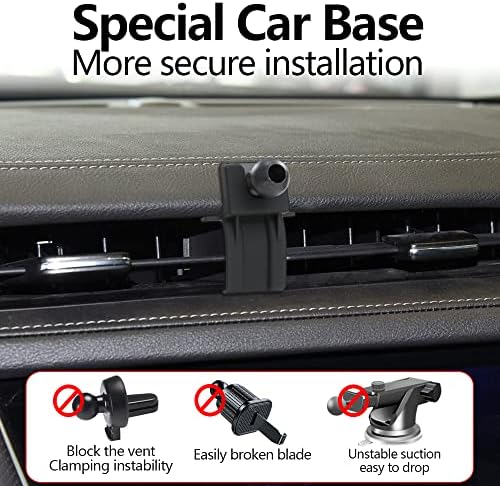 Cadillac XT5 & XT6 Car Phone Holder Mount – Premium Smartphone Bracket for 2017-2023 Models, 360-Degree Rotation & Tool-Free Installation for Enhanced Safety and Convenience