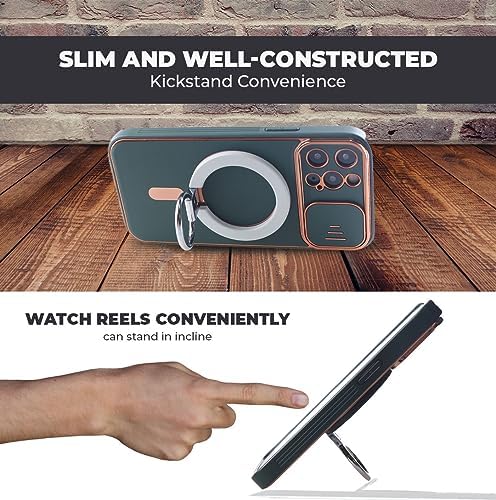 Magnetic Phone Ring Stand Holder Cell Phone Ring Holder 360 Degree Rotation Finger Ring Grip Adjustable Kickstand & Magnet Wireless Charging for iPhone 14 Plus 13 12 Pro Max Mini Accessories – White – Enhanced Compatibility and Speed