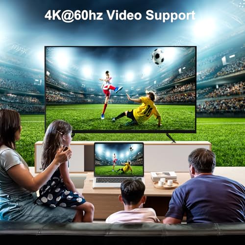 Long USB C Monitor Cable 10FT, 4K@60Hz Video Output 100W PD Charging, 20Gbps Data Transfer, Long USB C 3.2 Gen 2×2 Cable for MacBook, iPad, Dell, LG, ARZOPA, KYY for Portable Monitor – Enhanced Compatibility and Speed