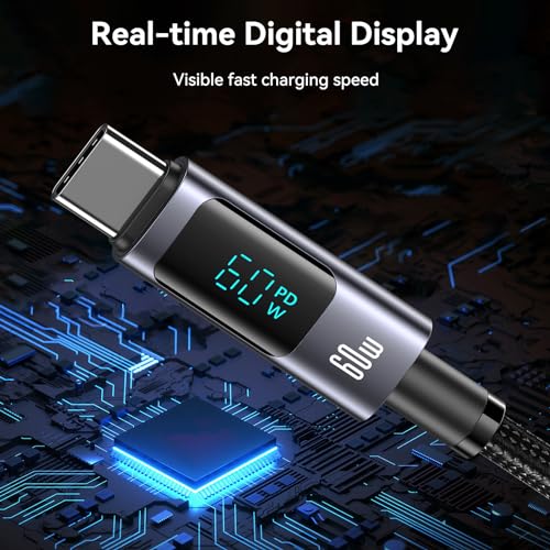 Transform Your Power Management with the 6-in-1 Multi Charger Cable: High-Speed PD 60 W Charging, Real-Time LED Indicator, and Universal Device Compatibility for Smartphones, Tablets, and Laptops – 4 ft Robust USB Cord for Home, Office, and Travel Versatility