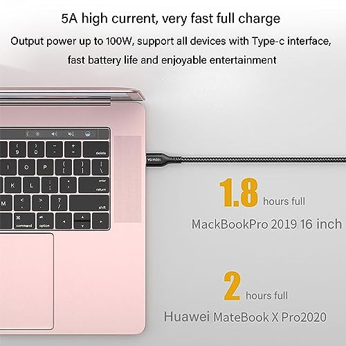 15 FT USB C to USB C Charging Cable – 100 W Fast Power Delivery for i Phone 15 Pro Max, Mac Book Air, i Pad Pro, Samsung Galaxy, One Plus, Google Pixel, PS5 & Xbox – Ultimate Durability and Enhanced Compatibility for Rapid Charging and Data Transfer