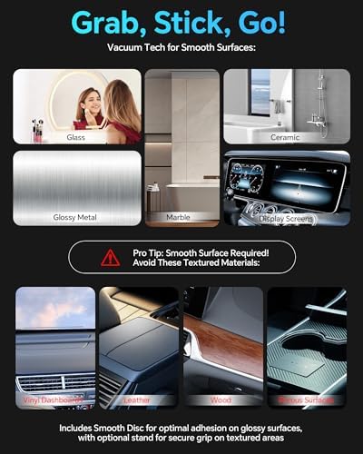 Ultimate 360° Rotating Magnetic Phone Holder – Versatile Suction Cup Mount for Smooth Surfaces, Gym, Bathroom & More – Compatible with i Phone 16/15/14/13 – Enhanced Stability & Hands-Free Convenience for Everyday Use