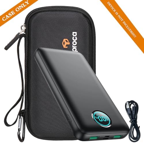 Aproca Premium Hard Shell Travel Case for Power Banks – Ultimate Protection for Pxwaxpy 30,800 m Ah, Ekrist 25,800 m Ah, FOCHEW 30,800 m Ah & mophie 20,000 m Ah Models – Lightweight, Durable & Eco-Friendly Design for Safe Travel and Organization