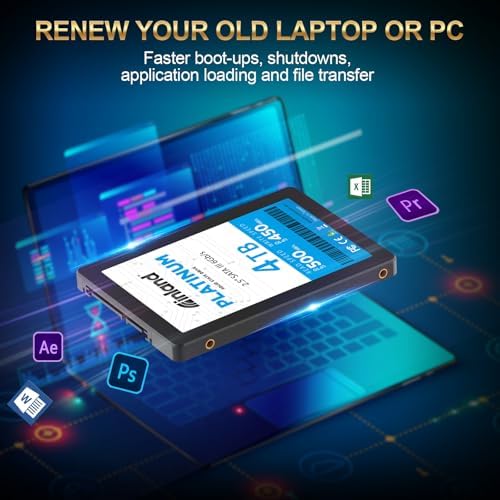 Transform Your Tech with INLAND Platinum 1 TB SATA III SSD – Ultra-Fast 2.5″ Solid State Drive Featuring Advanced TLC 3 D NAND for Superior Performance and Reliability, Ideal for Gamers and Creatives