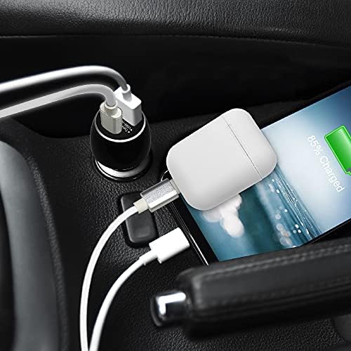 Gigastone USB C Car Charger 45 W Dual Port Fast Charging Adapter – PD3.0 & QC3.0 Compatible with i Phone 15, Galaxy S23, Pixel and More – Ultra-Compact, High-Speed Charging Solution for On-the-Go Convenience