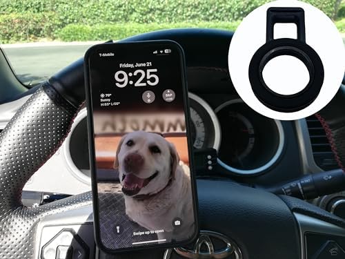 Revolutionary Magnetic Steering Wheel Phone Holder: Ultimate Mag Safe Compatibility for i Phone & Samsung – Hands-Free Navigation & 360-Degree Rotation for Safe Driving