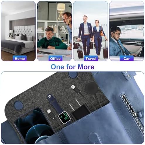 Revolutionary 2-in-1 USB C Charger for Apple Watch & i Phone – 6 FT Magnetic Fast Charging Cable with USB-C Wall Adapter – Compatible with Apple Watch Series 8/7/6/SE/5/4 & i Phone 14/13/12 – Ultimate Convenience & Enhanced Durability for On-the-Go Charging Solutions