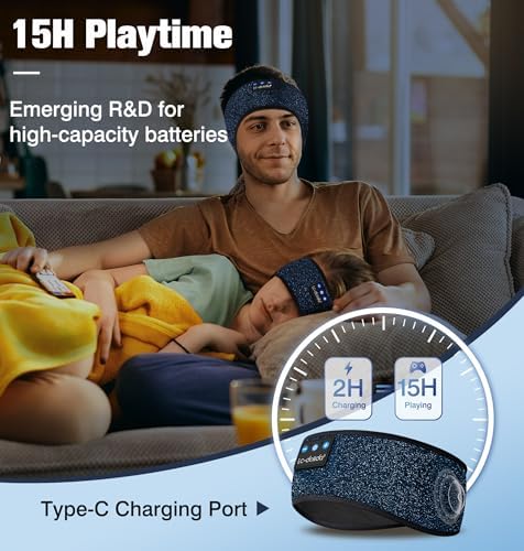 Bluetooth Sleep Headphones with Integrated Sleep Mask – Ultimate Wireless Earbuds for Peaceful Nights and Active Days | Perfect for Travel, Meditation, and Workouts – Superior Comfort and Sound Quality for Insomnia Relief and Focused Relaxation