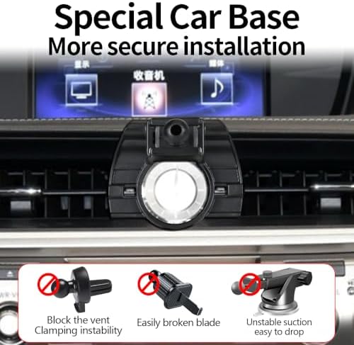 Lexus ES 350 & ES 300 h Custom-Fit Car Phone Holder (2013-2018) – Premium Dashboard Mobile Phone Mount for Safe Navigation & Hands-Free Calls – Enhanced Stability & Easy Installation – Sleek Auto Accessory for Modern Driving